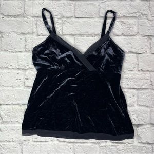 Navy/Dark Blue Velvet Tank Top